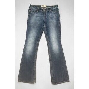 Lei Jeans Womens 9 Regular Ashley Low Rise Boot 30x30 Medium Wash Stretch